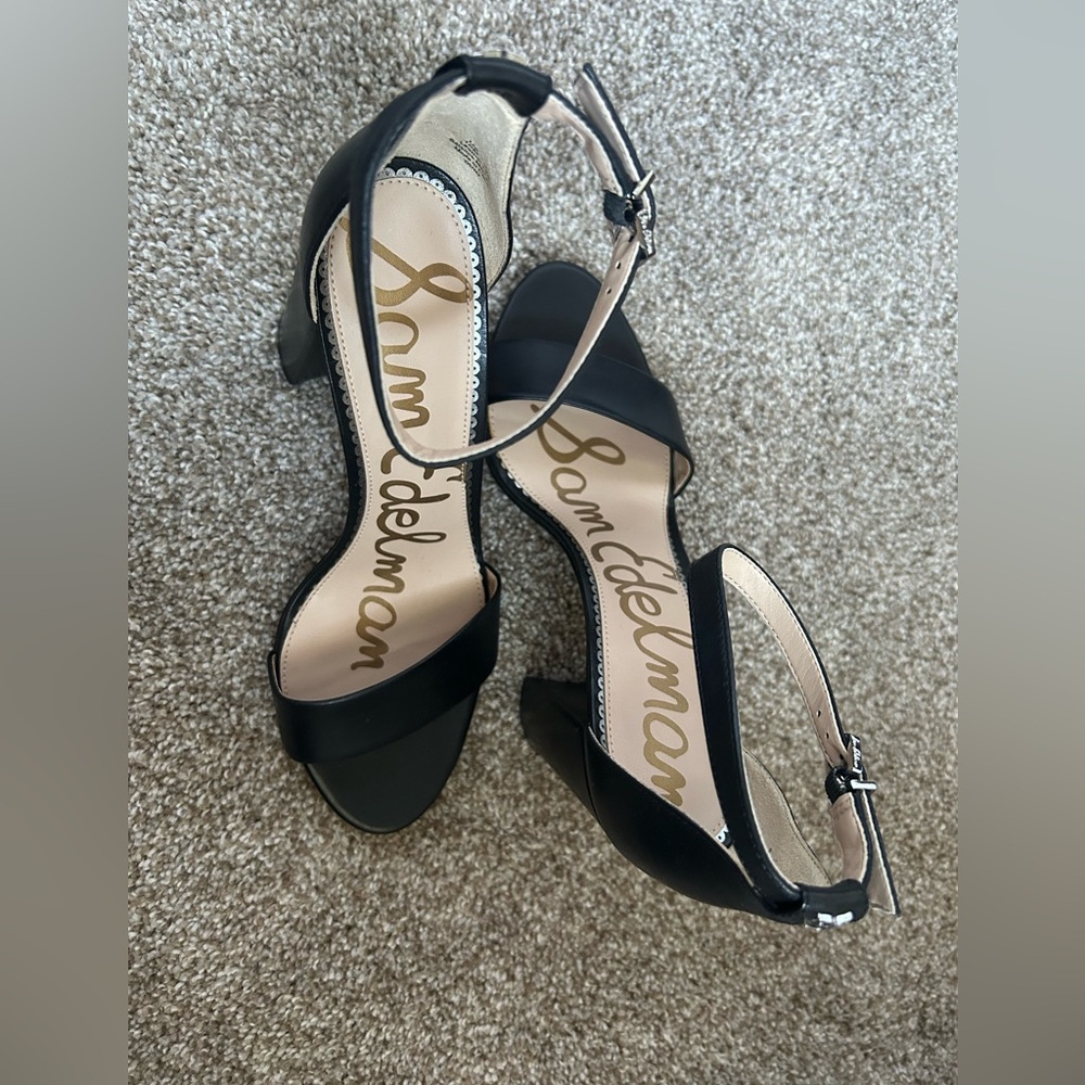 Sam Edelman Black Heeled Sandals